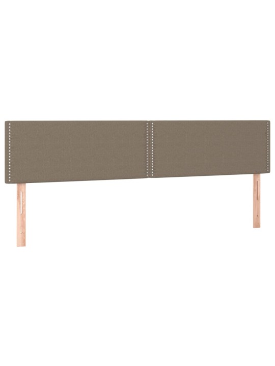 Gultas galvgaļi, 2 gab., 100x5x78/88 cm, pelēkbrūns audums
