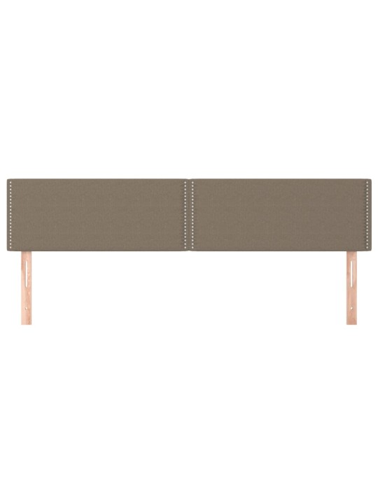Gultas galvgaļi, 2 gab., 100x5x78/88 cm, pelēkbrūns audums