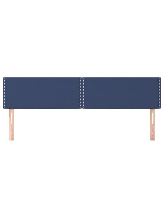 Gultas galvgaļi, 2 gab., 100x5x78/88 cm, zils audums