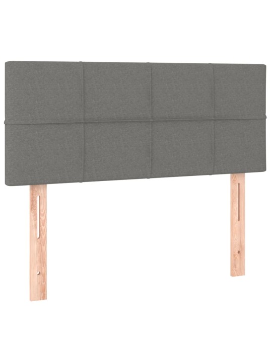 Gultas galvgalis, 80x5x78/88 cm, tumši pelēks audums