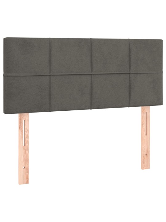 Gultas galvgalis, 80x5x78/88 cm, tumši pelēks samts