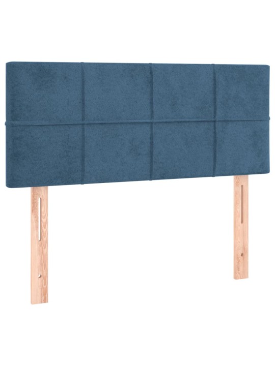 Gultas galvgalis, 80x5x78/88 cm, tumši zils samts