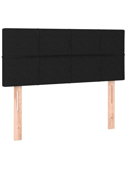 Gultas galvgalis, 90x5x78/88 cm, melns audums