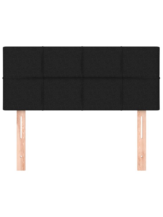 Gultas galvgalis, 90x5x78/88 cm, melns audums