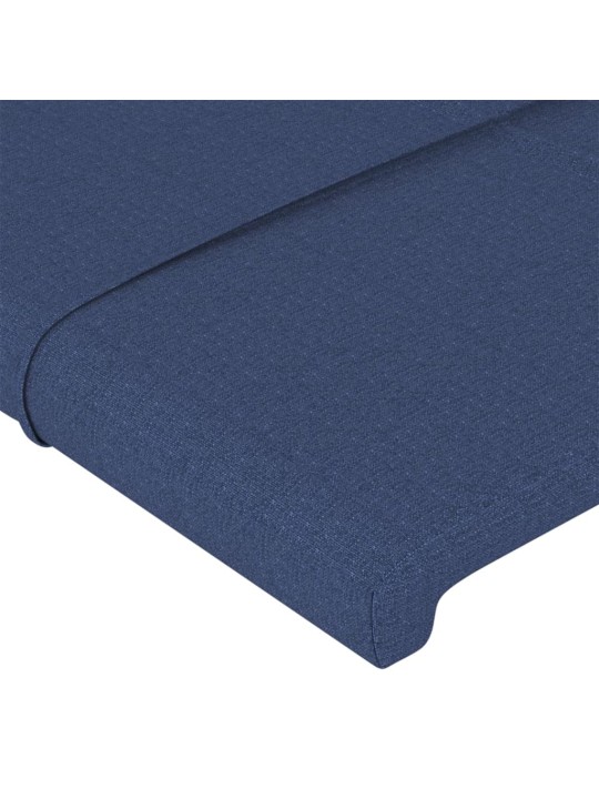 Gultas galvgalis, 90x5x78/88 cm, zils audums