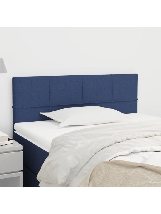 Gultas galvgalis, 90x5x78/88 cm, zils audums