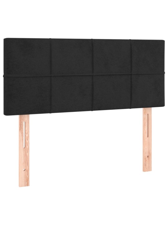Gultas galvgalis, 90x5x78/88 cm, melns samts