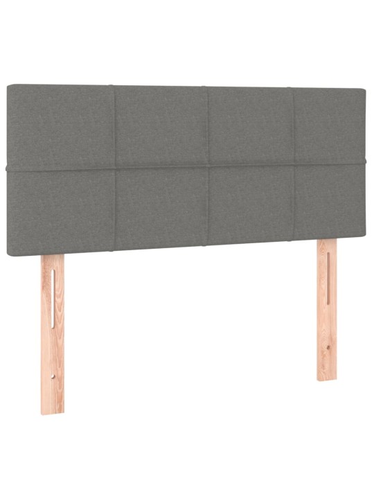 Gultas galvgalis, 100x5x78/88 cm, tumši pelēks audums