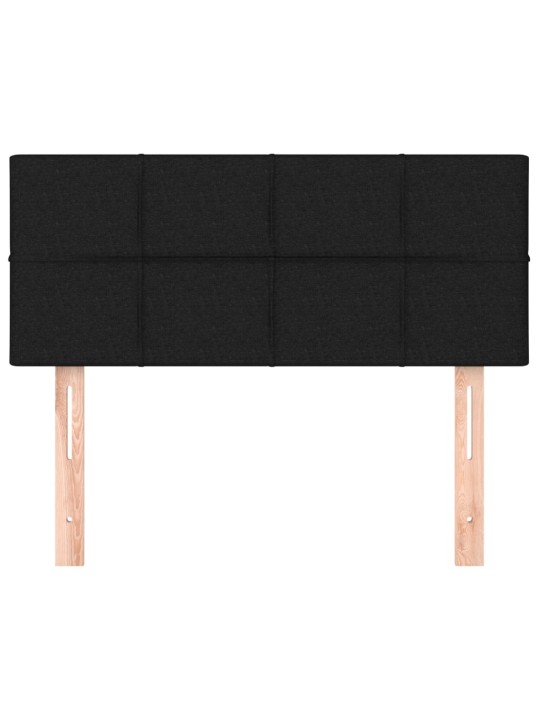 Gultas galvgalis, 100x5x78/88 cm, melns audums