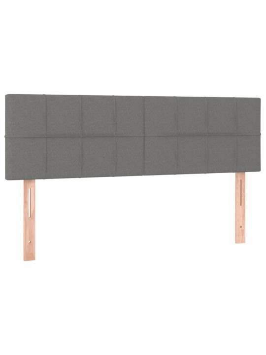 Gultas galvgaļi, 2 gab., 72x5x78/88 cm, tumši pelēks audums