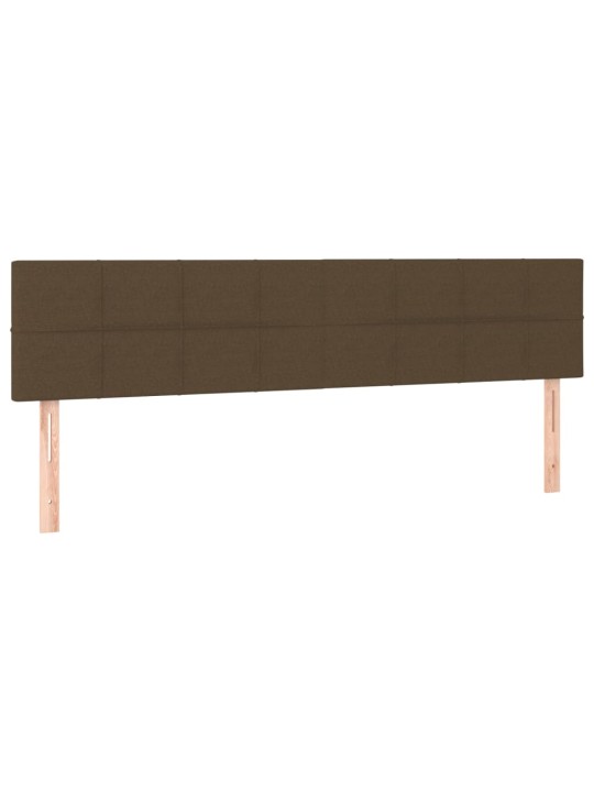 Gultas galvgaļi, 2 gab., 80x5x78/88 cm, tumši brūns audums