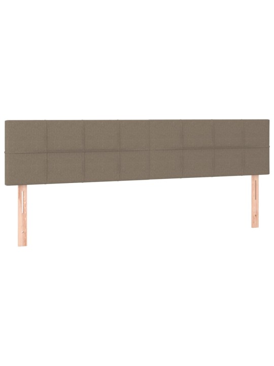 Gultas galvgaļi, 2 gab., 100x5x78/88 cm, pelēkbrūns audums