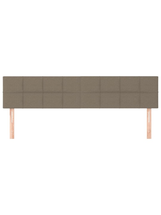 Gultas galvgaļi, 2 gab., 100x5x78/88 cm, pelēkbrūns audums