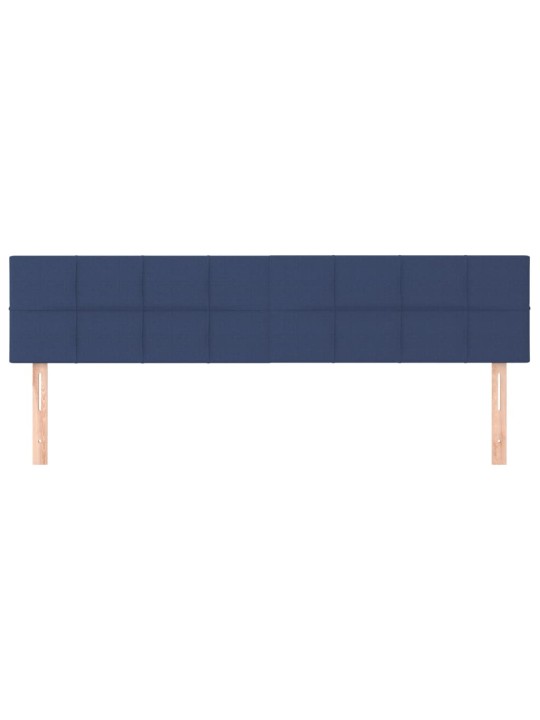 Gultas galvgaļi, 2 gab., 100x5x78/88 cm, zils audums
