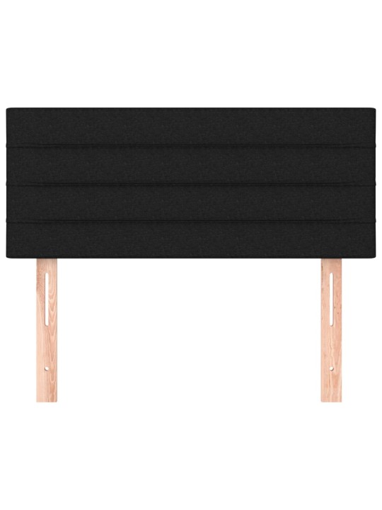 Gultas galvgalis, 80x5x78/88 cm, melns audums