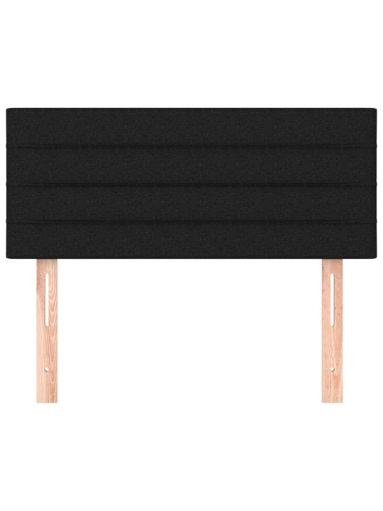 Gultas galvgalis, 90x5x78/88 cm, melns audums