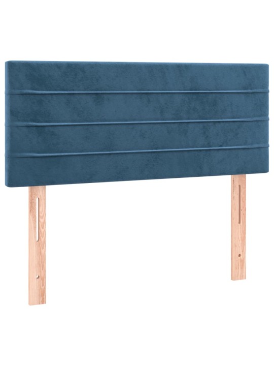 Gultas galvgalis, 100x5x78/88 cm, zils samts