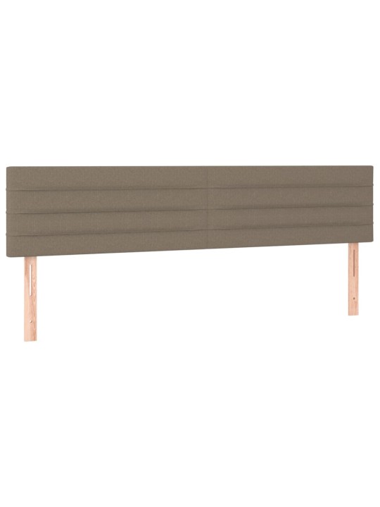 Gultas galvgaļi, 2 gab., 100x5x78/88 cm, pelēkbrūns audums