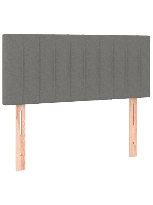 Gultas galvgalis, 80x5x78/88 cm, tumši pelēks audums