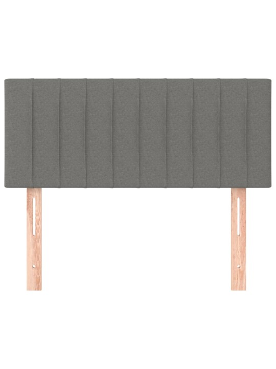 Gultas galvgalis, 80x5x78/88 cm, tumši pelēks audums