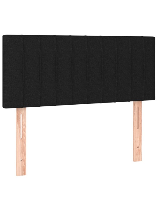 Gultas galvgalis, 90x5x78/88 cm, melns audums