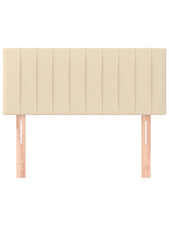 Gultas galvgalis, 90x5x78/88 cm, krēmkrāsas audums