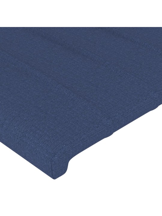 Gultas galvgalis, 90x5x78/88 cm, zils audums
