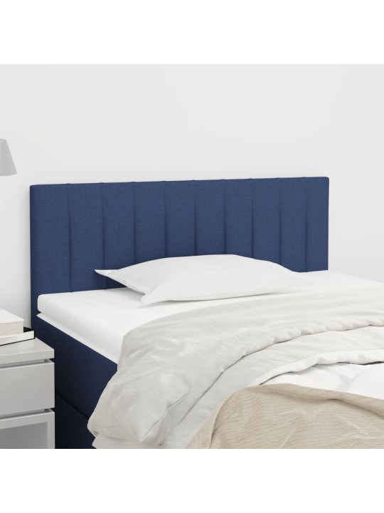 Gultas galvgalis, 90x5x78/88 cm, zils audums