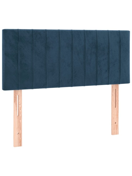 Gultas galvgalis, 90x5x78/88 cm, tumši zils samts