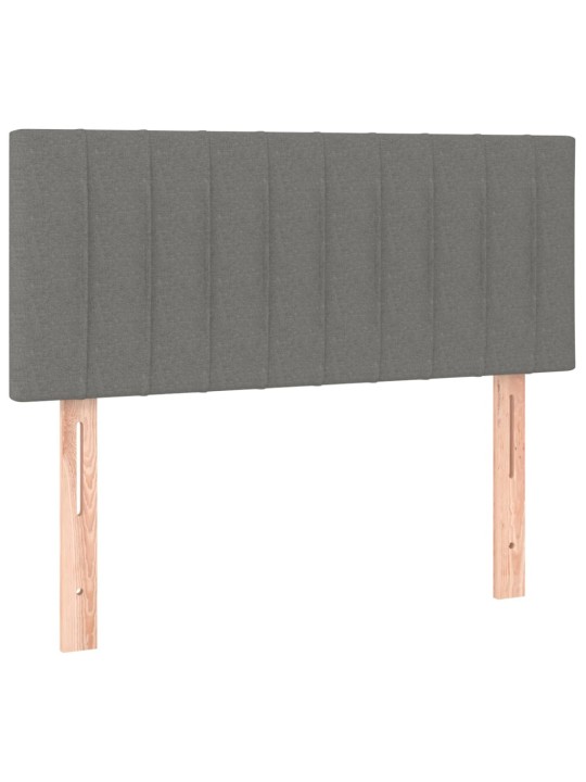 Gultas galvgalis, 100x5x78/88 cm, tumši pelēks audums