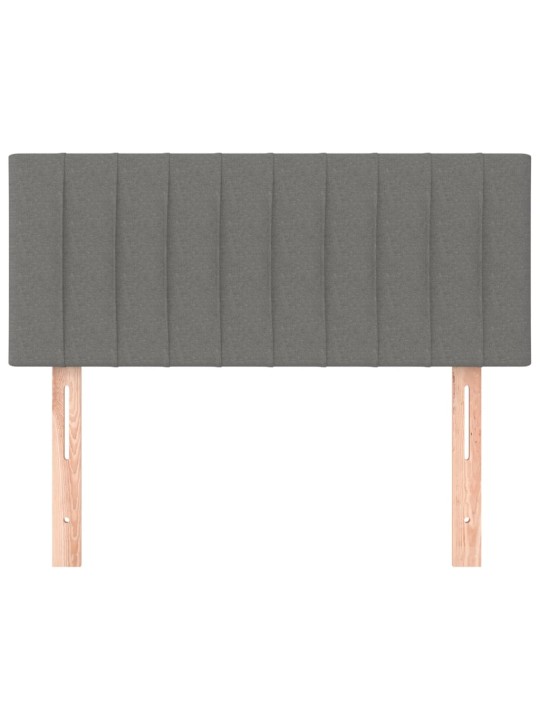 Gultas galvgalis, 100x5x78/88 cm, tumši pelēks audums