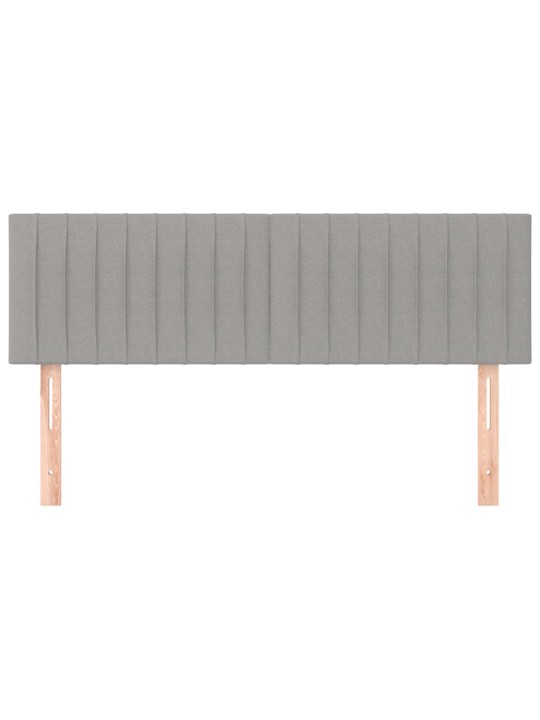 Gultas galvgaļi, 2 gab., 72x5x78/88 cm, gaiši pelēks audums