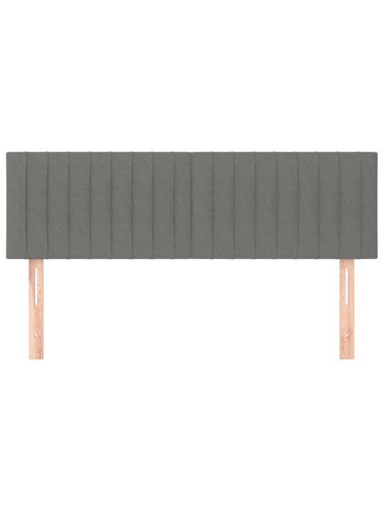 Gultas galvgaļi, 2 gab., 72x5x78/88 cm, tumši pelēks audums
