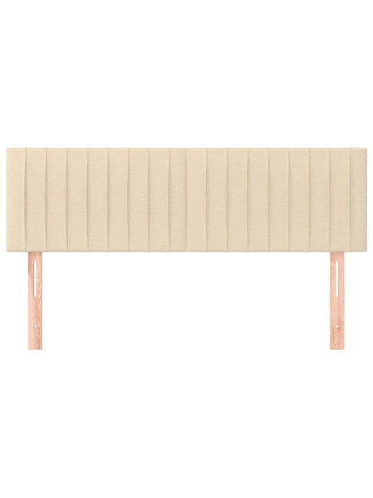Gultas galvgaļi, 2 gab., 72x5x78/88 cm, krēmkrāsas audums