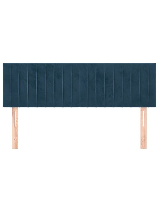 Gultas galvgaļi, 2 gab., 72x5x78/88 cm, tumši zils samts