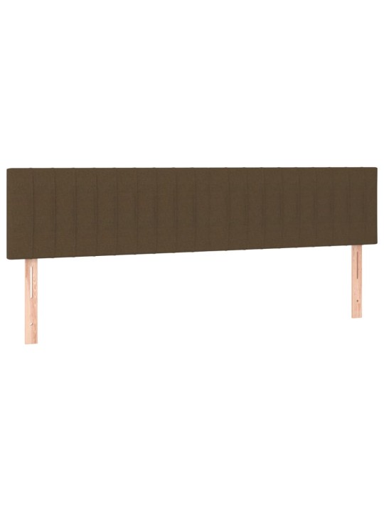 Gultas galvgaļi, 2 gab., 90x5x78/88 cm, tumši brūns audums