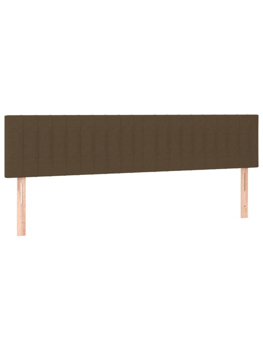 Gultas galvgaļi, 2 gab., 100x5x78/88 cm,tumši brūns audums