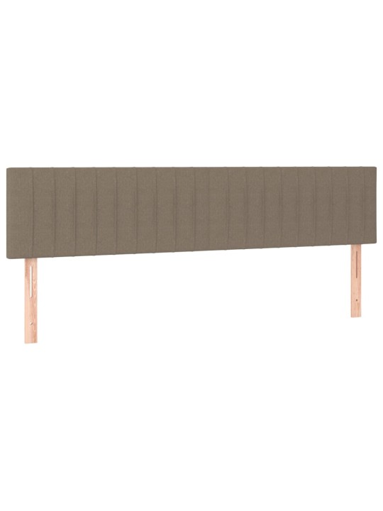 Gultas galvgaļi, 2 gab., 100x5x78/88 cm, pelēkbrūns audums