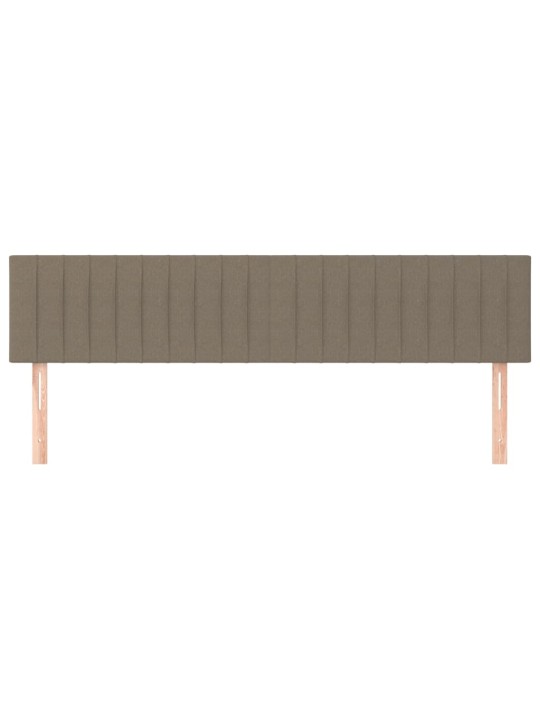 Gultas galvgaļi, 2 gab., 100x5x78/88 cm, pelēkbrūns audums