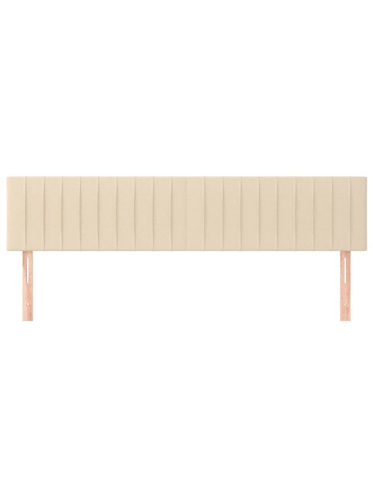 Gultas galvgaļi, 2 gab., 100x5x78/88 cm, krēmkrāsas audums