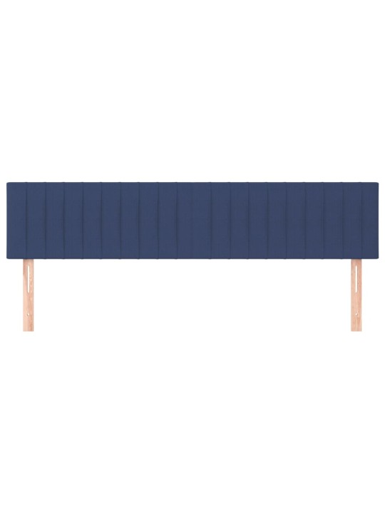 Gultas galvgaļi, 2 gab., 100x5x78/88 cm, zils audums