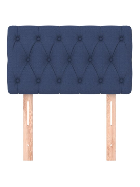 Gultas galvgalis, 80x7x78/88 cm, zils audums
