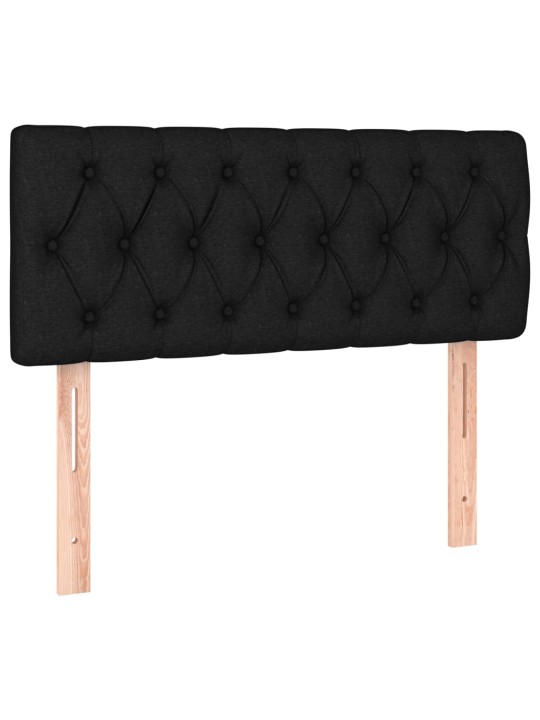 Gultas galvgalis, 90x7x78/88 cm, melns audums