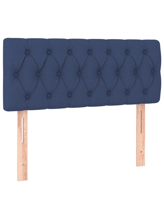 Gultas galvgalis, 90x7x78/88 cm, zils audums