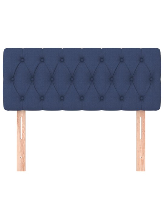Gultas galvgalis, 90x7x78/88 cm, zils audums