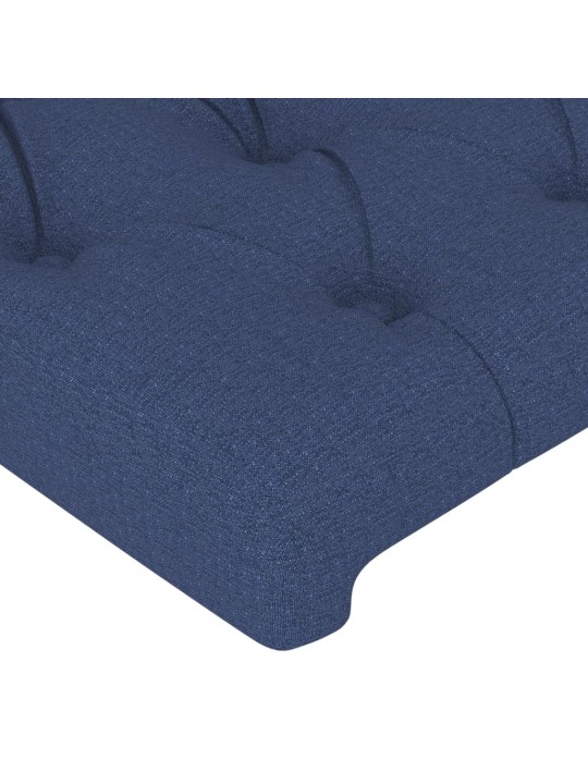 Gultas galvgalis, 90x7x78/88 cm, zils audums