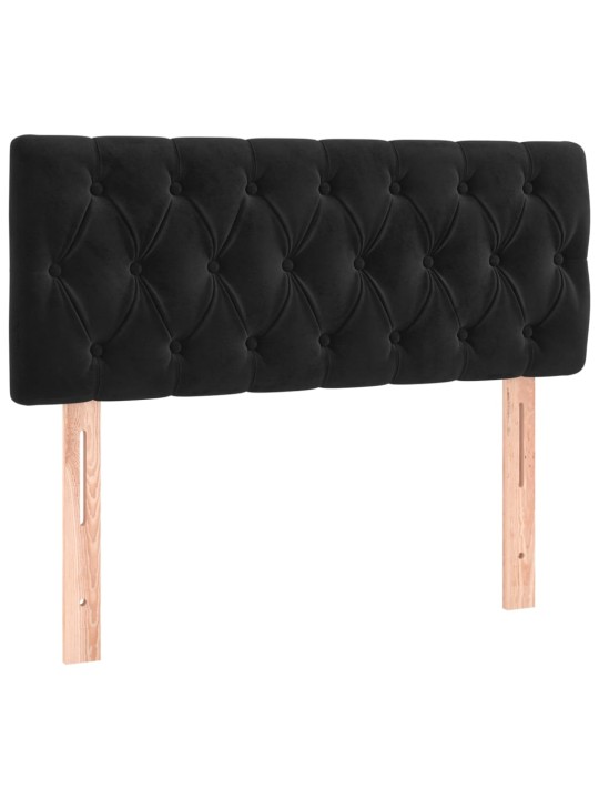 Gultas galvgalis, 90x7x78/88 cm, melns samts