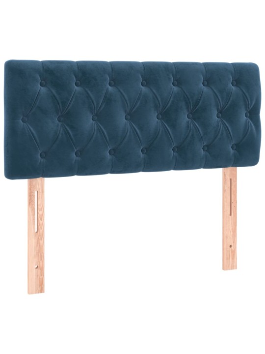 Gultas galvgalis, 100x7x78/88 cm, zils samts