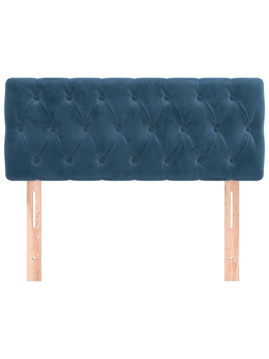 Gultas galvgalis, 100x7x78/88 cm, zils samts