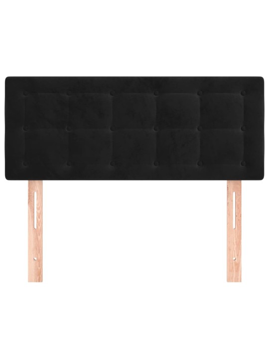 Gultas galvgalis, 80x5x78/88 cm, melns samts
